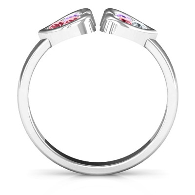 Silver Wraparound Heart Ring