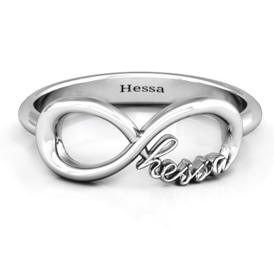Hessa  Never Parted After Infinity Ring - By The Name Necklace;