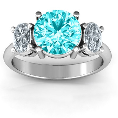 Stunning Three Stone Diamond Eternity Ring