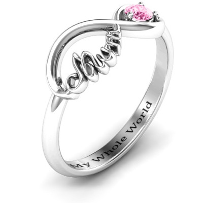 Beautiful, Non-Fade Mothers Ring with Eternal Bond Design
