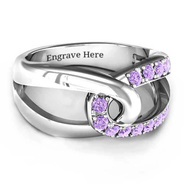 Elegant Infinity Design Women's Embrace Ring