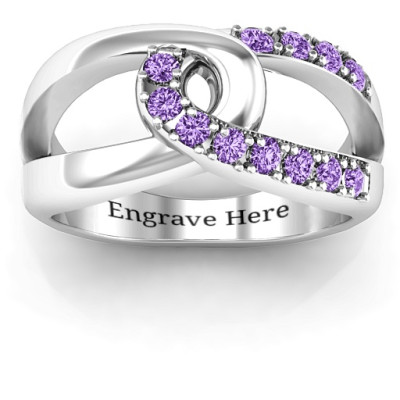 Elegant Infinity Design Women's Embrace Ring