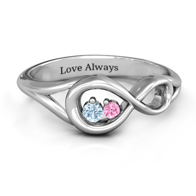 Infinity Love Nest Ring - By The Name Necklace;