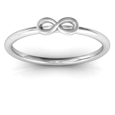 Infinity Sterling Silver Stackable Ring