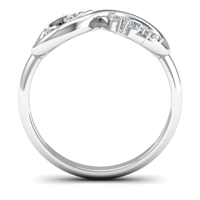 Stunning Three Stone Joy Infinity Ring