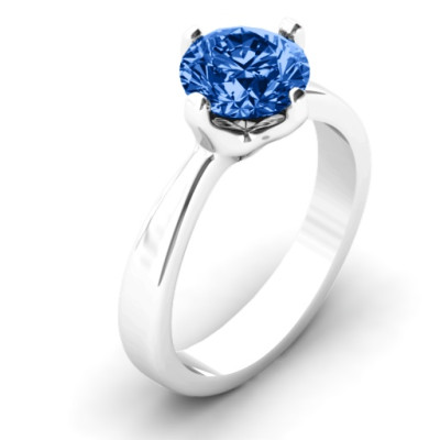 Large Solitaire Stone Ring