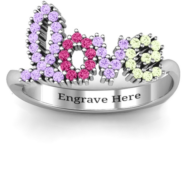 Sterling Silver 'Love Spell' Engagement Ring