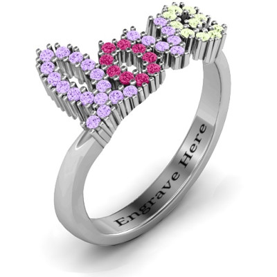 Sterling Silver 'Love Spell' Engagement Ring