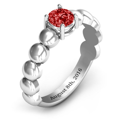 Enchanting Love Story Sterling Silver Promise Ring