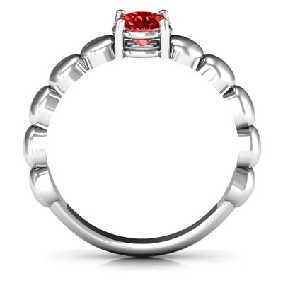 Enchanting Love Story Sterling Silver Promise Ring