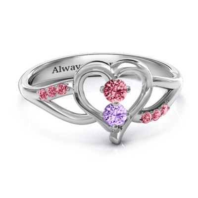 Magical Moments Two-Stone Ring  - By The Name Necklace;