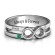 Mens Silver Infinity Ring with Stones: Your Story in Silver