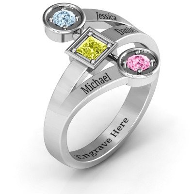 Engagement Style Modern Birthstone Ring