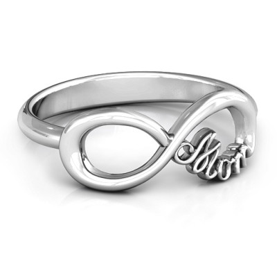 Mom's Infinite Love Ring - By The Name Necklace;