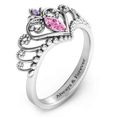 Sparkling Marquise-Cut Tiara Ring Perfect for Storytelling Moments
