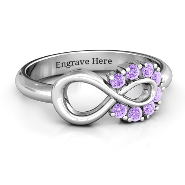 Precious Infinity Sterling Silver Ring