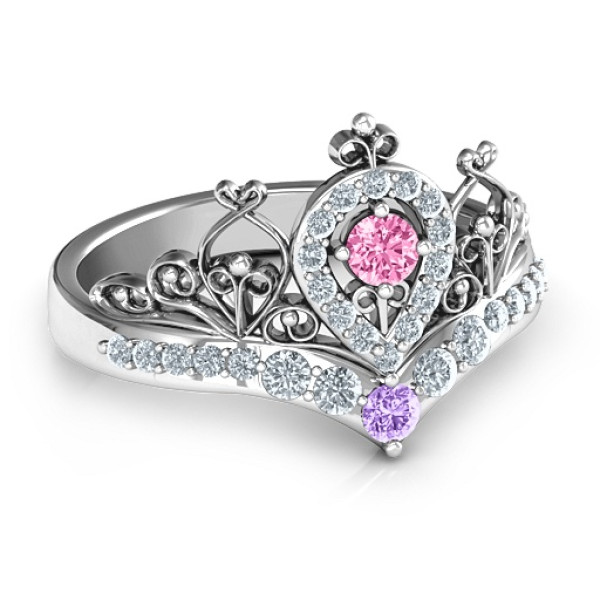 Queen of Heart Diamond Tiara Ring