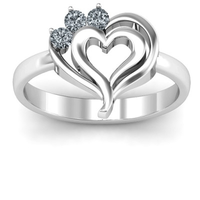 Radial Love Ring - By The Name Necklace;
