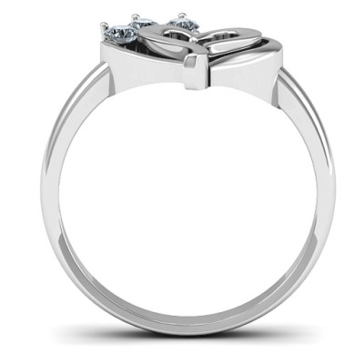 Stylish Radial Love Ring - Make a Bold Statement with Radiance and Style