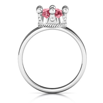 Royal Crown Sterling Silver Radiant Ring