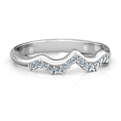 Solitaire Infinity Shadow Band - By The Name Necklace;