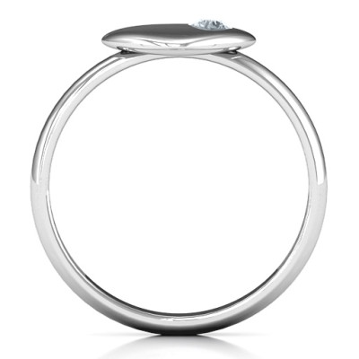 Sterling Silver Heart Promise Ring for Soulmate