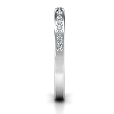 Glittery Skitip Wristband - Strap Bracelet with Rhinestones