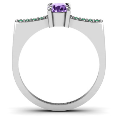 Square Shaped Shoulder Costume Ring