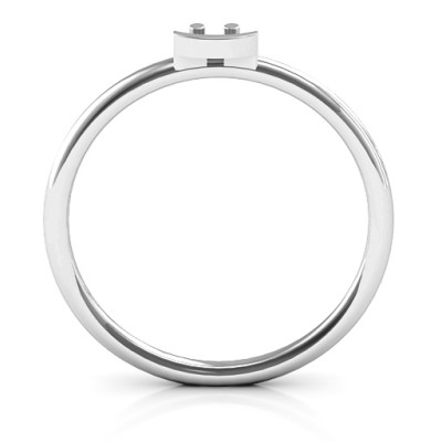 Stackr Sterling Silver Symbol Ring Jewellery