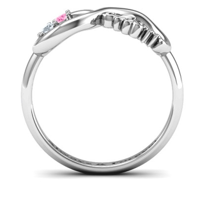 Sterling Silver 2-10 Stone Nana Infinity Ring Jewellery