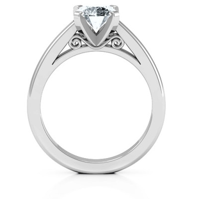 Sterling Silver Solitaire Ring for Adoration