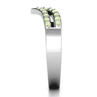 Sterling Silver Swarovski Zirconia Ring - Ahead of the Curve