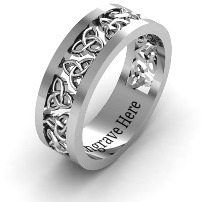 Men's Sterling Silver Celtic Wreath Ring