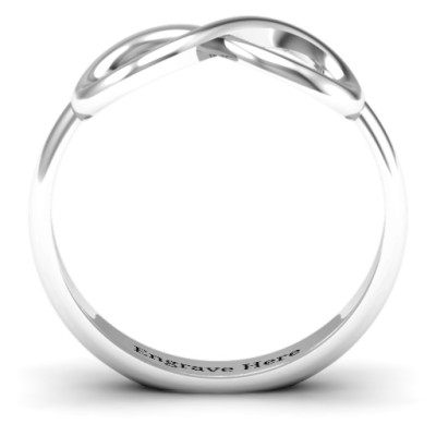 Sterling Silver Classic Ring with Infinity Design