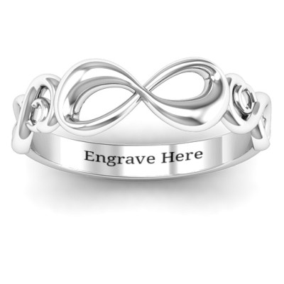 Sterling Silver Infinity Groove Ring