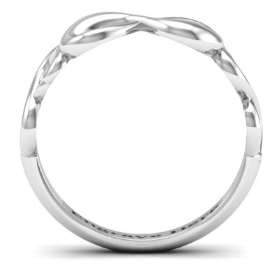 Sterling Silver Infinity Groove Ring