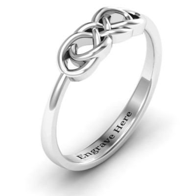 Sterling Silver Infinity Knot Band Ring