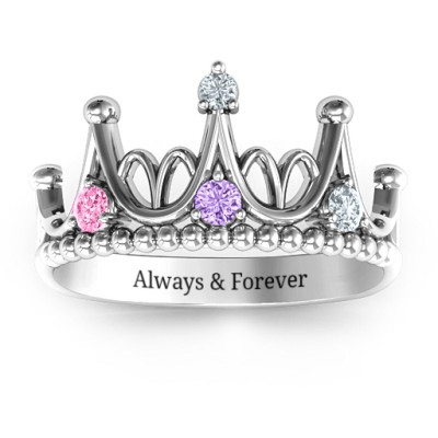 Sterling Silver Tiara Ring for Dreamy Looks