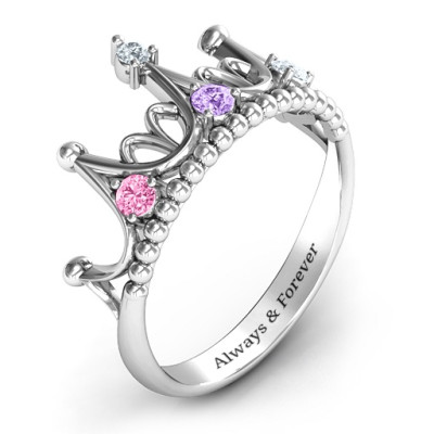 Sterling Silver Tiara Ring for Dreamy Looks