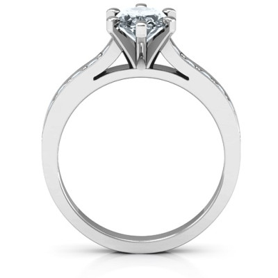 Sterling Silver Love Ring with Gleaming Shine