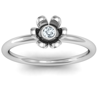 Magnolia Ring Sterling Silver Stone Jewellery
