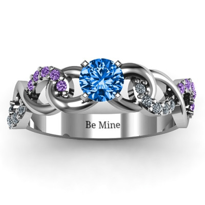 3 Infinity Accent Rings