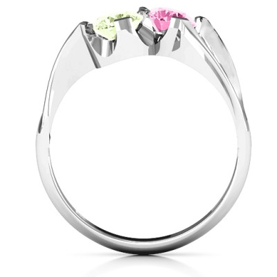 Two-Stone Sparkling Engagement Ring
