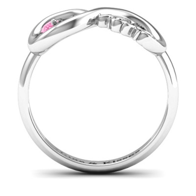 Infinity XOXO Ring - Sterling Silver Jewellery