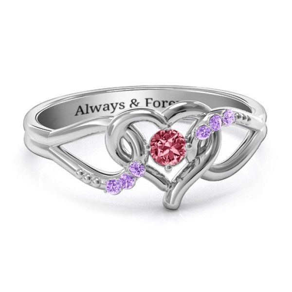 Stunning You Have My Heart Ring with Diamond Accents