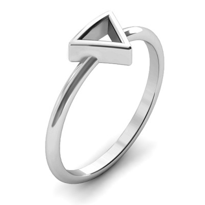 Stylish Triangle-Shaped Ring - Perfect Accessory for Any Outfit