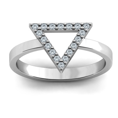Stunning Triangle Accent Ring - Look Great & Feel Amazing