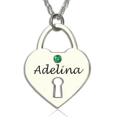 Personalised Heart Keepsake Pendant with Name Sterling Silver - By The Name Necklace;