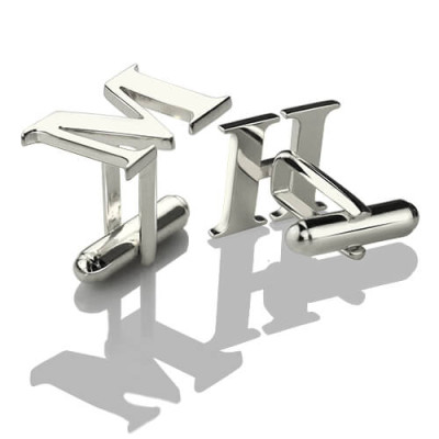 Best Designer Cufflinks with Initial Sterling Silver - By The Name Necklace;