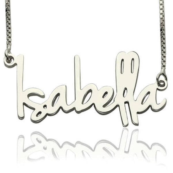 Stylish Silver Name Necklace for Women - Perfect Gift